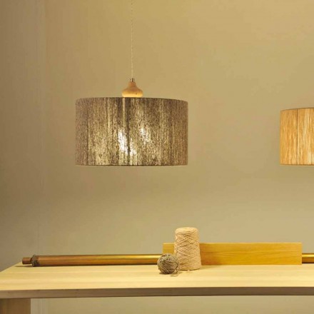 Moderne vedhængslampe med Bois træelement Viadurini