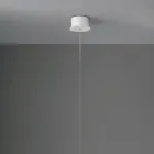 Moderne hængelampe med LED lys i malet metal - lærk Viadurini