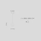 Moderne pendel i farvet keramik Made in Italy - Afoxe Viadurini