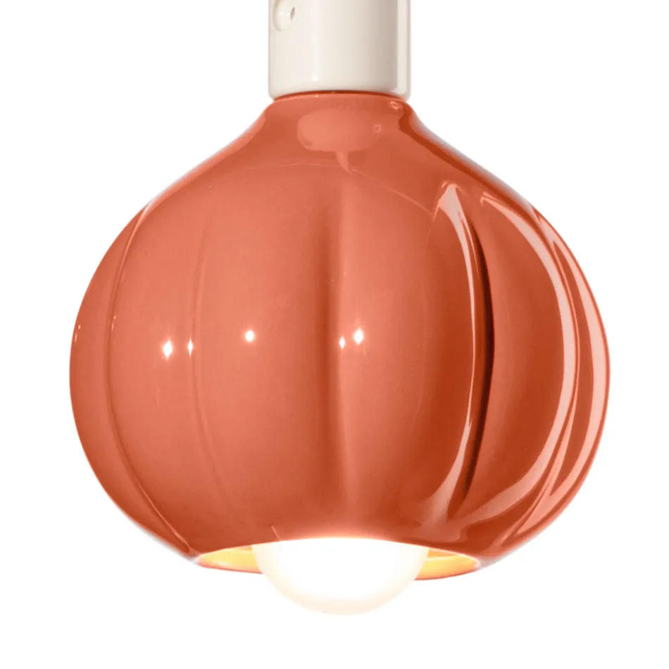 Moderne pendel i farvet keramik Made in Italy - Afoxe Viadurini