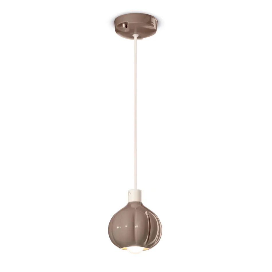 Moderne pendel i farvet keramik Made in Italy - Afoxe Viadurini