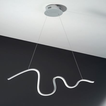 Moderne metal pendel med LED lyskilde - Steven Viadurini
