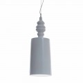 Hængelampeskærm i blank hvid keramisk design - Cadabra