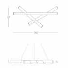 Polyethylen vedhæng lampe White Slide Mesh produceret i Italien Viadurini