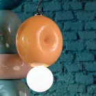 Rund keramisk ophængslampe lavet i Italien - Bumbum Viadurini