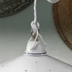 Ups og Down Pendellampe i dekoreret keramik 2 størrelser - Asti Viadurini