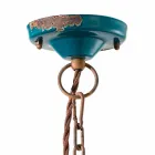 Hængende lampe industrielle stil keramik og jern Stephanie Viadurini