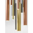 Moderne rørformet ophængslampe med fleksibelt kabel - Tubò Aldo Bernardi Viadurini