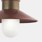 Vintage ophængslampe i messing og kobber med kæde - Borgo af Il Fanale Viadurini