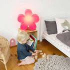Bordlampe til indendørs eller udendørs farvet blomst med moderne design - Fiorestar Viadurini