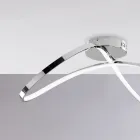 Håndlavet lampe i glas og metal, ideel til stuer og soveværelser – Apollo Viadurini