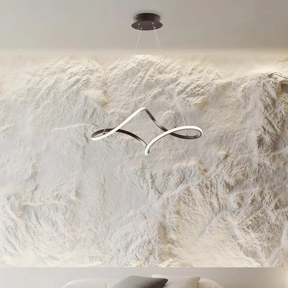 Håndlavet lampe i glas og metal, fremstillet i Italien til stue og soveværelse - Pictor Viadurini