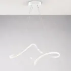 Håndlavet lampe i glas og metal, fremstillet i Italien til stue og soveværelse - Pictor Viadurini