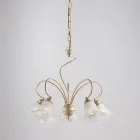 Håndlavet lampe i glas og metal til raffinerede rum – Cometa Viadurini