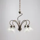 Håndlavet lampe i glas og metal til raffinerede rum – Cometa Viadurini