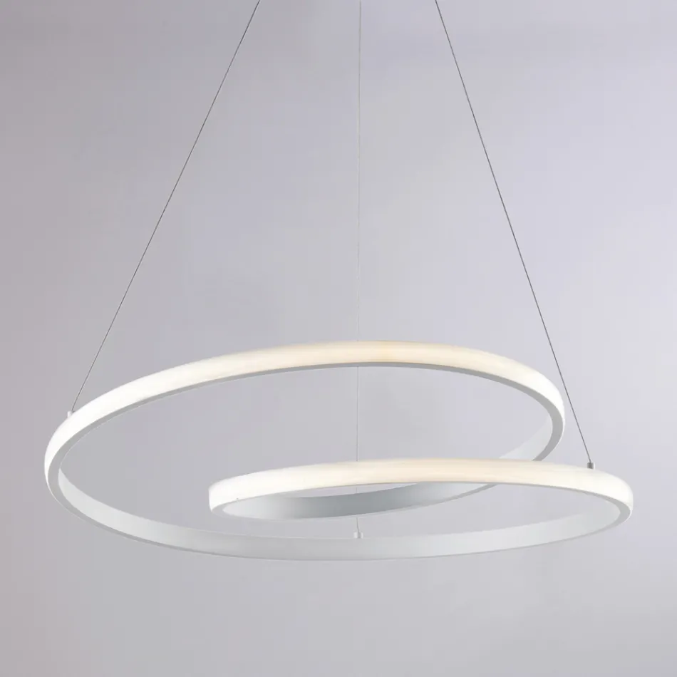 Håndlavet lampe i glas og metal til elegante interiører – Hubble Viadurini