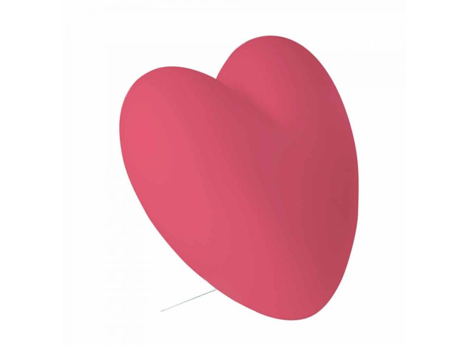 Farvet Slide Kærlighed bordlampe hjerte lavet i Italien Viadurini