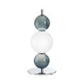 Bordlampe med tre lyskilder i glas og metal, fremstillet i Italien - Lumira