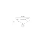 Bordlampe i emaljeret toscansk majolica Made in Italy - Uccellino Viadurini