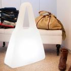 Bordlampe i hvid plastik af moderne design til indendørs - Borsastar Viadurini