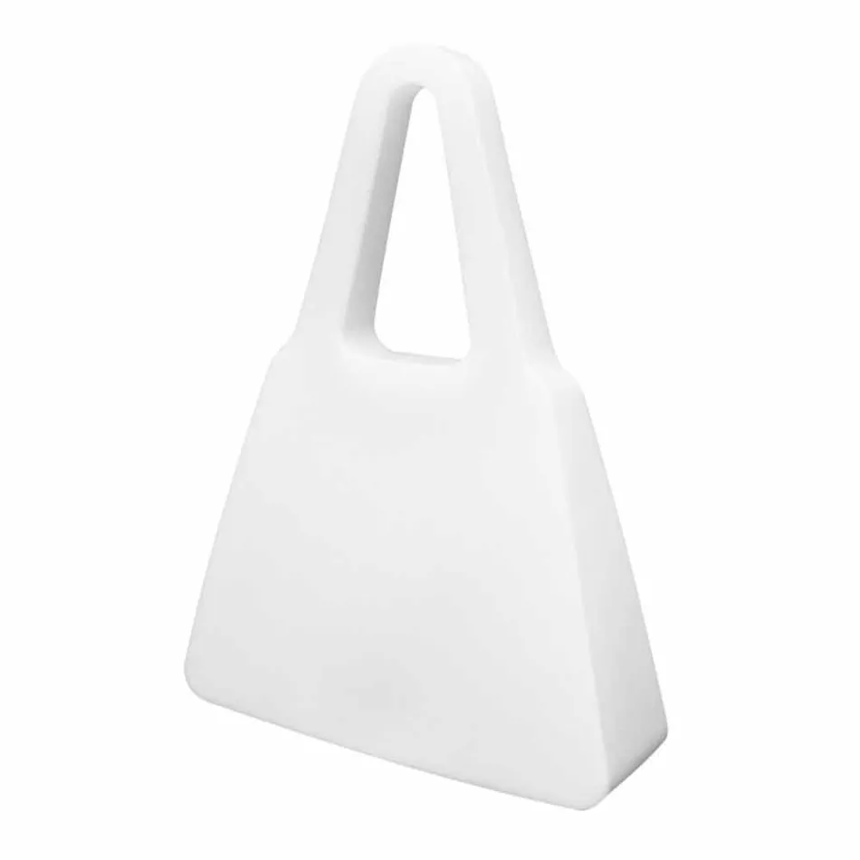 Bordlampe i hvid plastik af moderne design til indendørs - Borsastar Viadurini