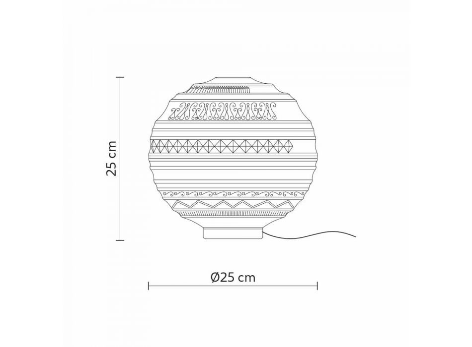 Bordlampe i hvidt satinglas og metal moderne design - Morse Viadurini