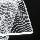 LED stående lampe Akryl Krystal Laser Dekoration - Possett Viadurini