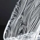 LED stående lampe Akryl Krystal Laser Dekoration - Possett Viadurini