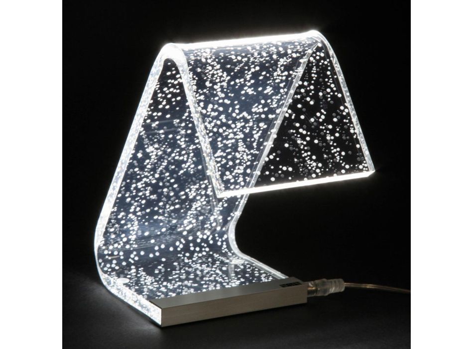 LED stående lampe Akryl Krystal Laser Dekoration - Possett Viadurini