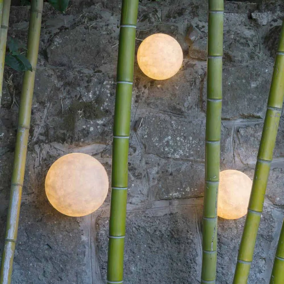 Vægmonteret udendørs lampe In-es.artdesign A. Månen Ud i nebulit Viadurini