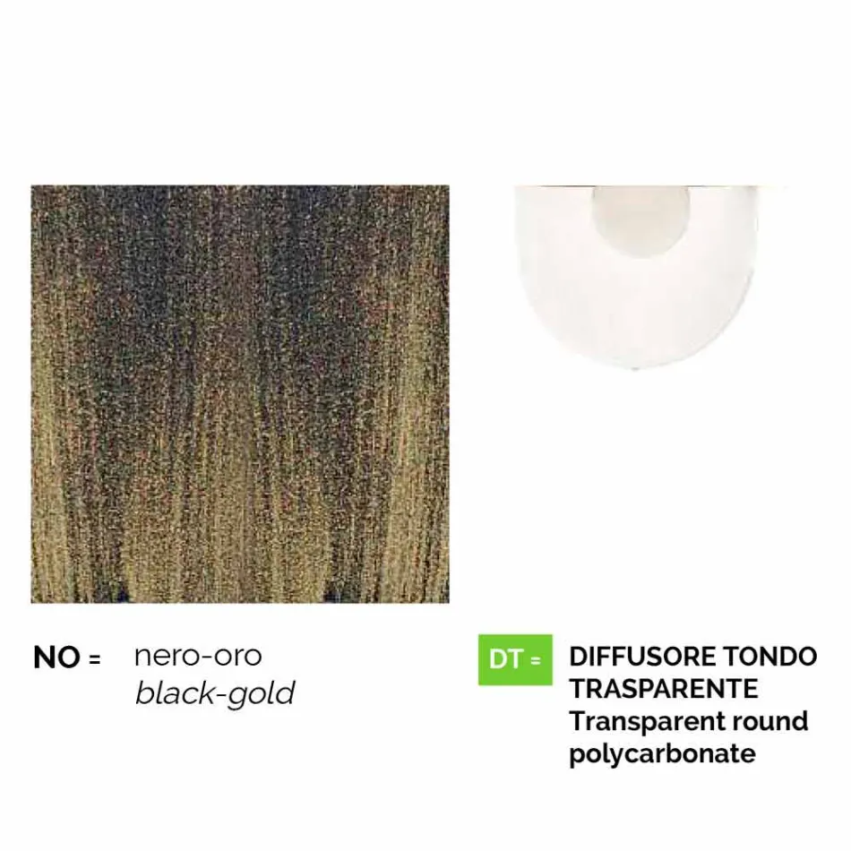 Udendørs væglampe i støbt aluminium fremstillet i Italien, Anusca Viadurini