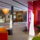 Prisma udendørs lampe Slide Manhattan lysende hvid lavet i Italien Viadurini