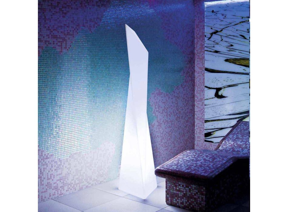 Prisma udendørs lampe Slide Manhattan lysende hvid lavet i Italien Viadurini