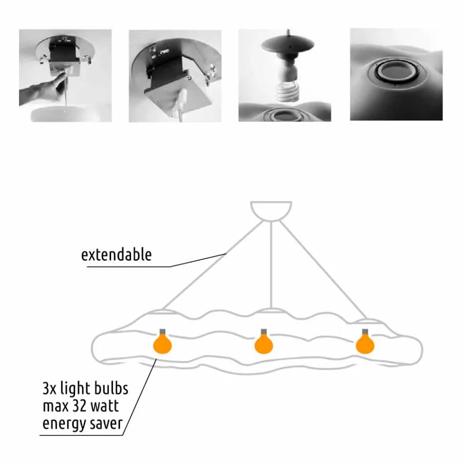 Udendørslampe i polyethylen - Nefos fra Myyour Viadurini