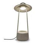 Udendørslampe med plantekasse i ler, aluminium og messing - Cappello Viadurini