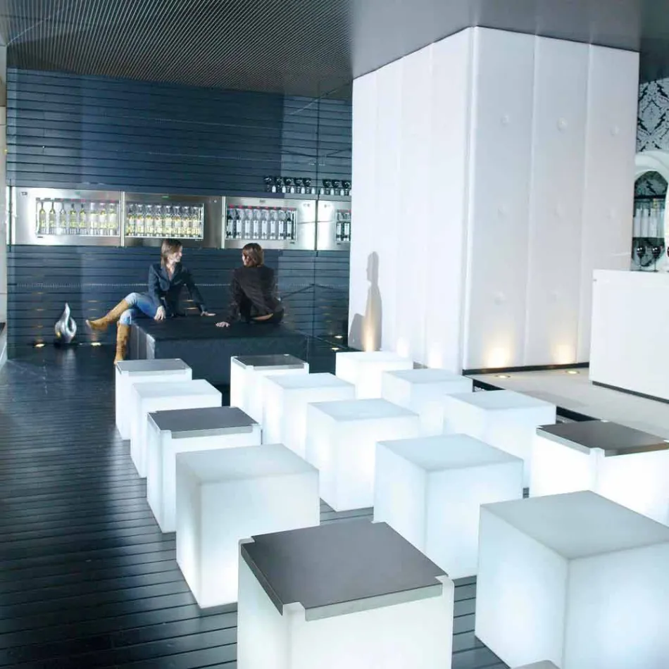 Bright Slide Cube design udendørs lampe produceret i Italien Viadurini