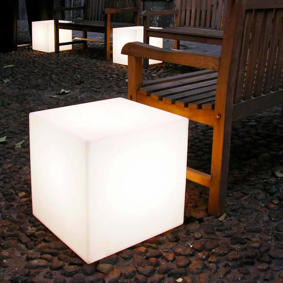 Bright Slide Cube design udendørs lampe produceret i Italien Viadurini