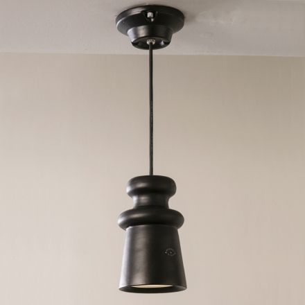 Udendørs lampe i Majolica og metal fremstillet i Italien - Toscot Battersea Viadurini
