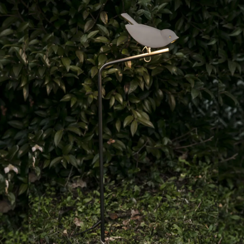 Udendørslampe i emaljeret toscansk majolica Made in Italy - Uccellino Viadurini