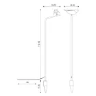 Udendørslampe i emaljeret toscansk majolica Made in Italy - Uccellino Viadurini