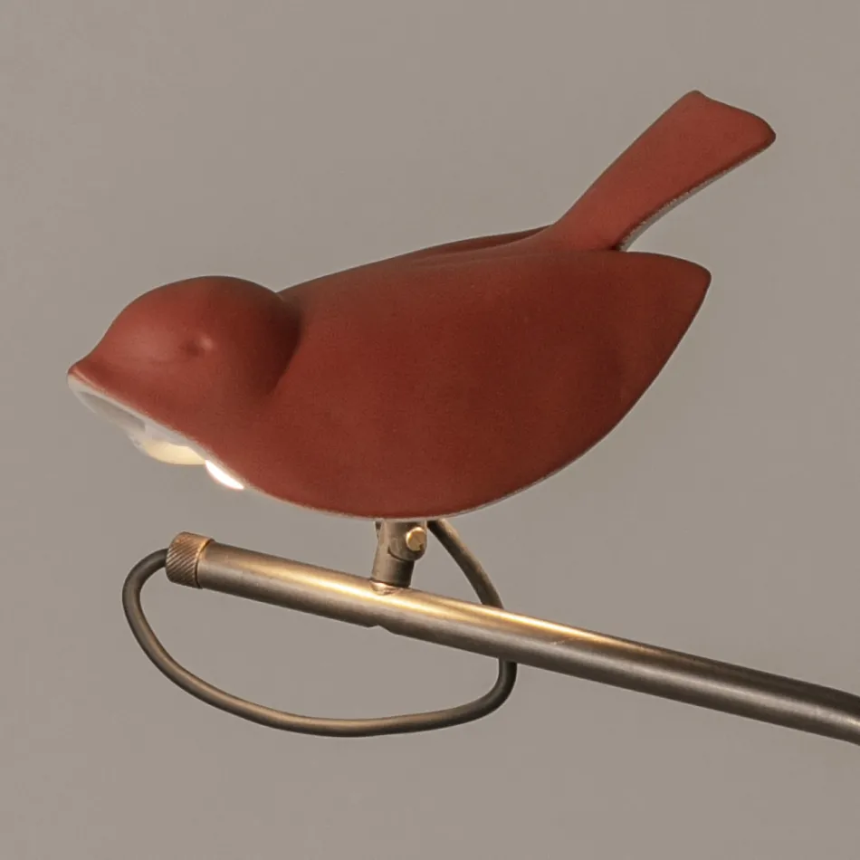 Udendørslampe i emaljeret toscansk majolica Made in Italy - Uccellino Viadurini