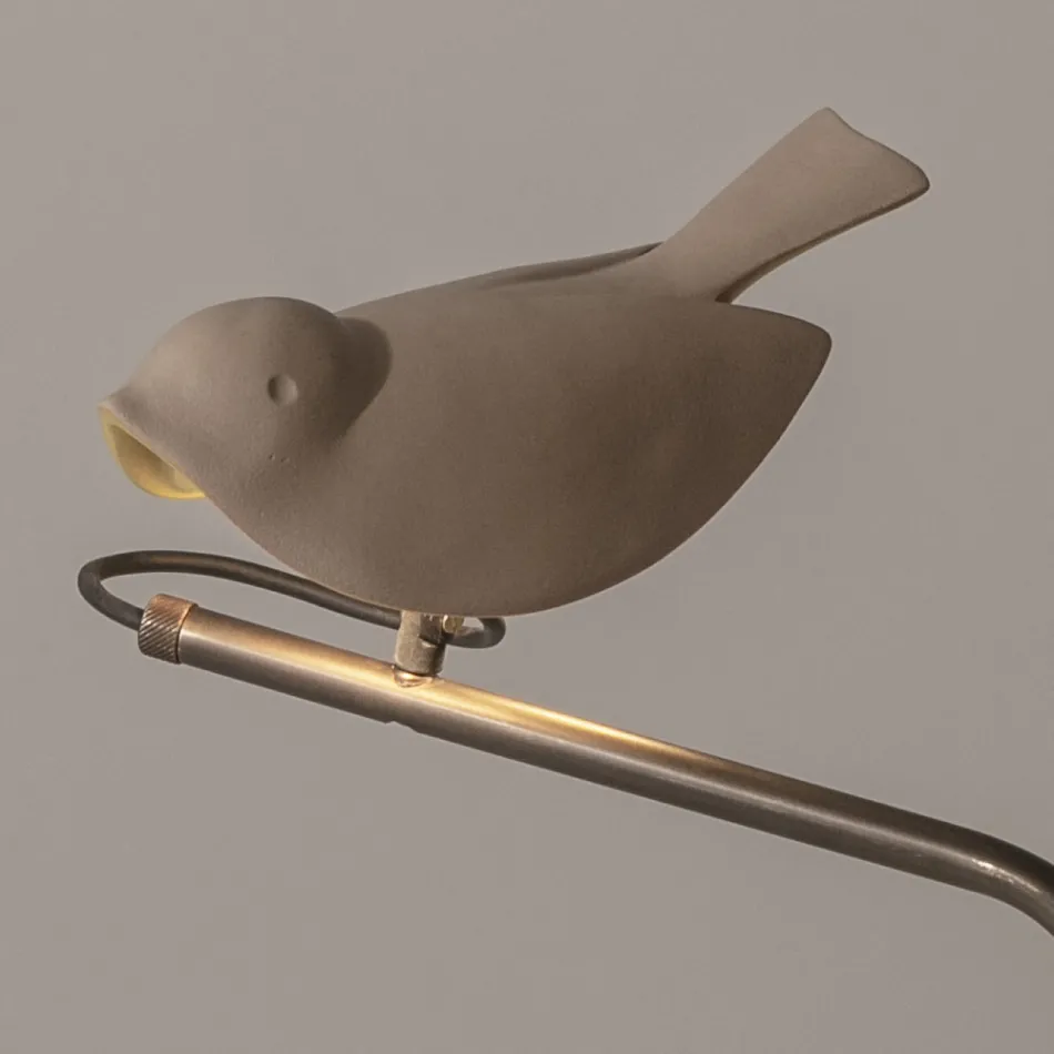 Udendørslampe i emaljeret toscansk majolica Made in Italy - Uccellino Viadurini