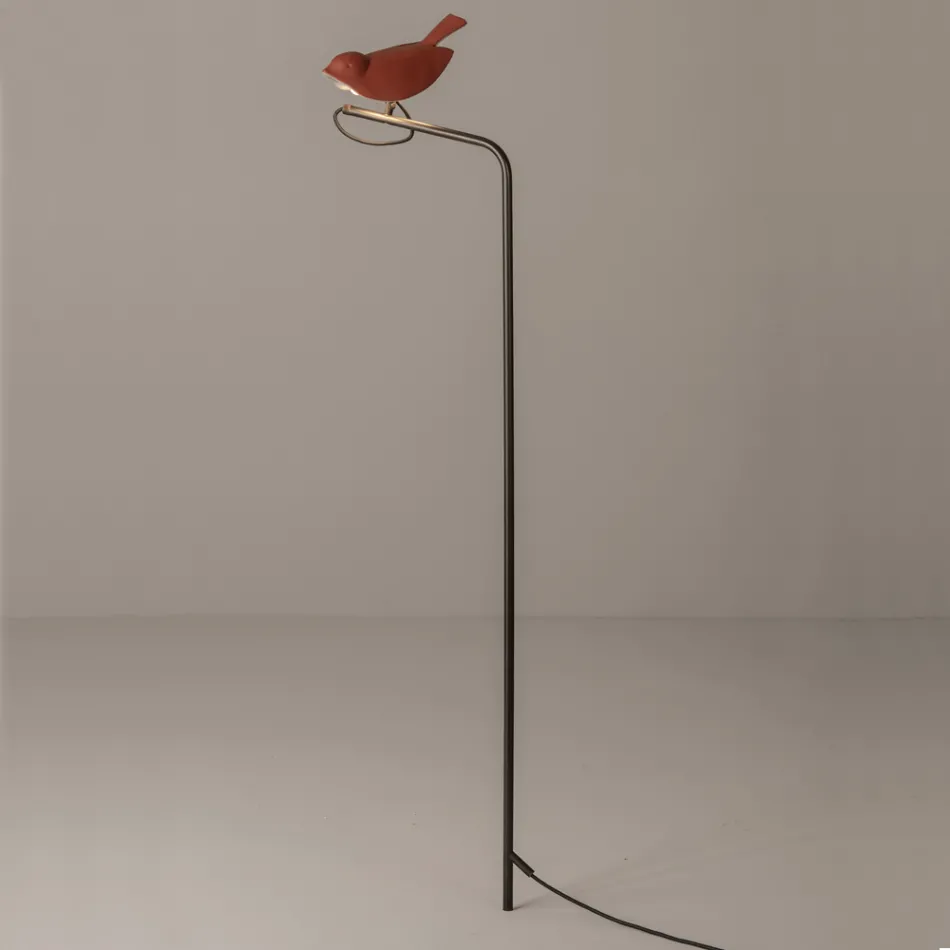 Udendørslampe i emaljeret toscansk majolica Made in Italy - Uccellino Viadurini