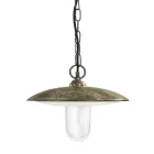 Udendørslampe i messing, glas og IP44 fremstillet i Italien - Drago Viadurini