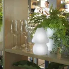 Udendørslampe i polyethylen RGB LED-lys Fremstillet i Italien - Marisol Viadurini