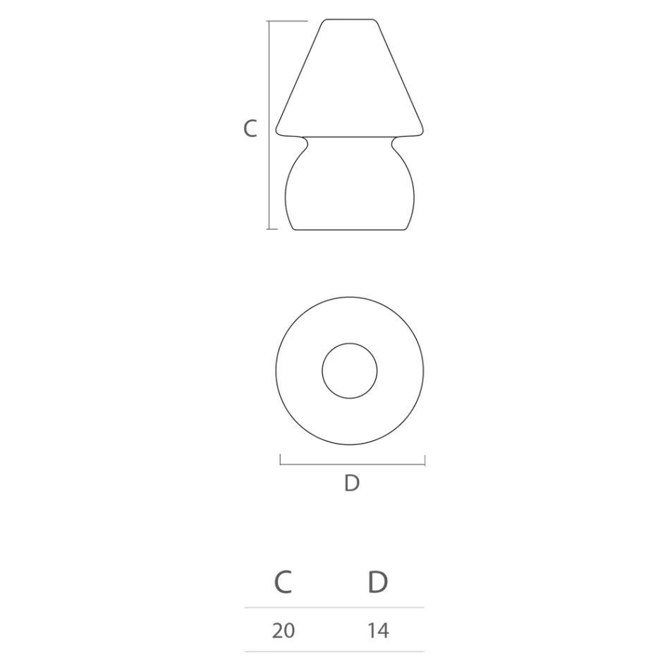 Udendørslampe i polyethylen RGB LED-lys Fremstillet i Italien - Marisol Viadurini