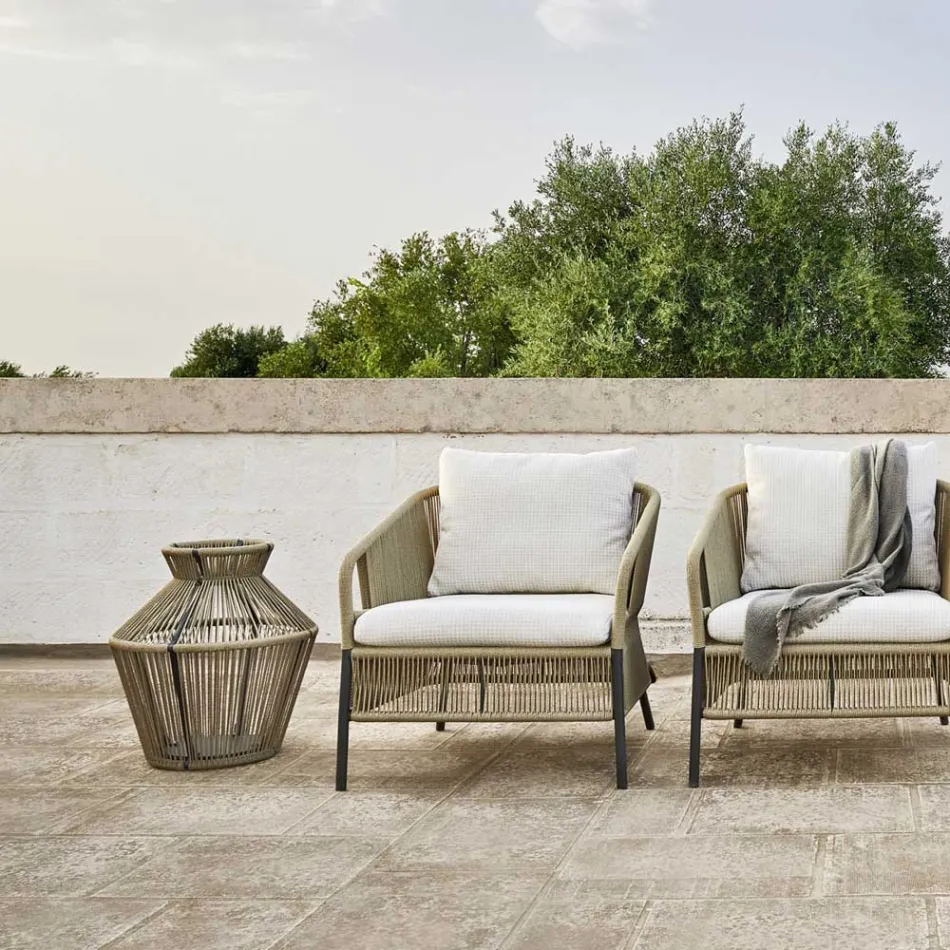 Havelampe i fiber og aluminium lavet i Italien - Cricket fra Varaschin Viadurini