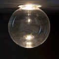 Aluminiumindbygget lampe med dekorativt glas Fremstillet i Italien - Ampolla