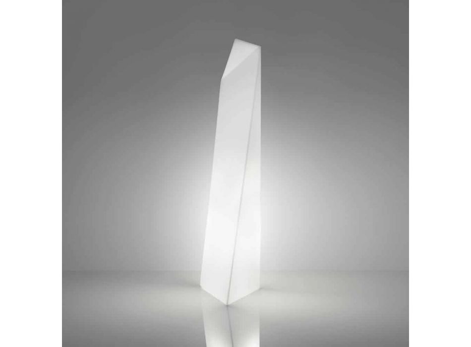 Lys hvid Prisma Slide Manhattan indendørs lampe lavet i Italien Viadurini