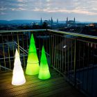 Indendørs eller udendørs lampe i hvid, rød eller grøn plast - Alberostar Viadurini